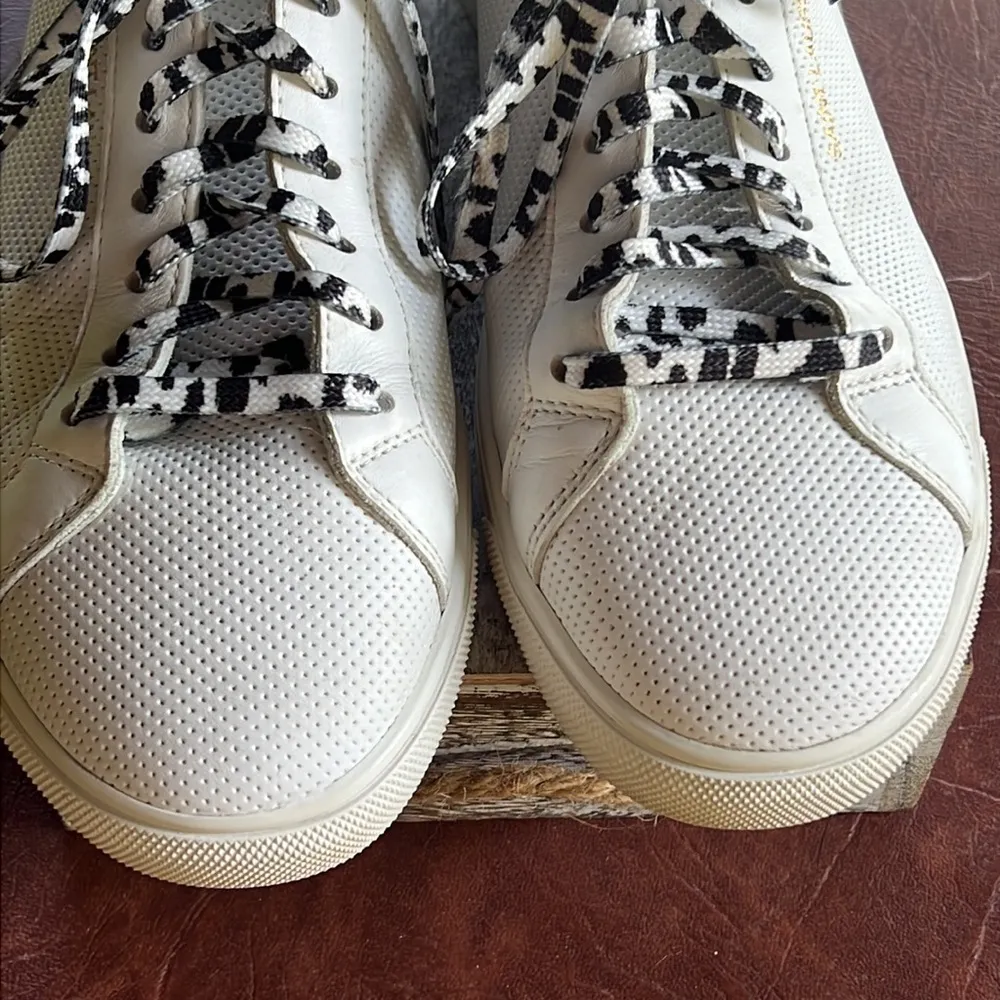 Yves Saint Laurent “Andy” Perforated Low Top Sneakers - Image 4
