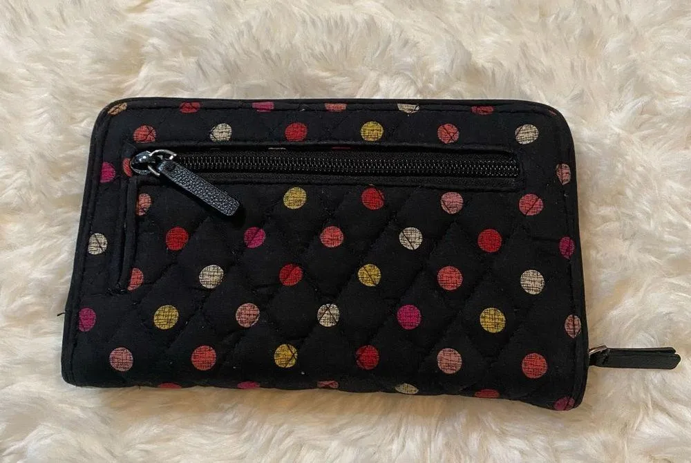 Vera Bradley Polkadots Black Wallet - Image 2
