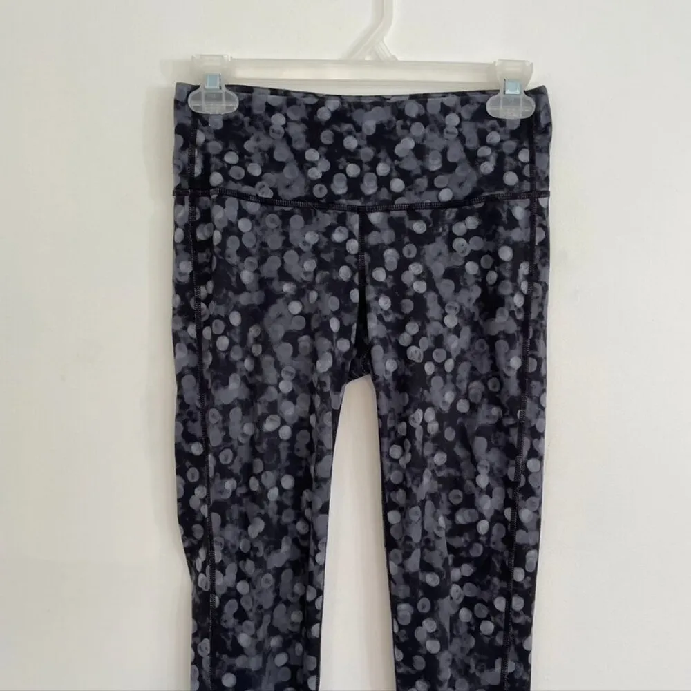 ATHLETA Dot Chaturanga Tight Gray Black Printed Pull On Elastic Waist Leggings - Image 3