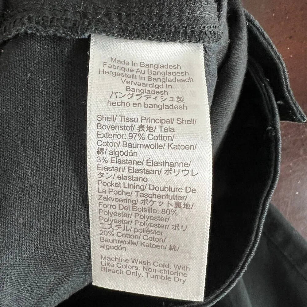 J. Crew Pants Wide Leg Black Chino Classic High Rise Style BX434 Women’s Size 6 - Image 10