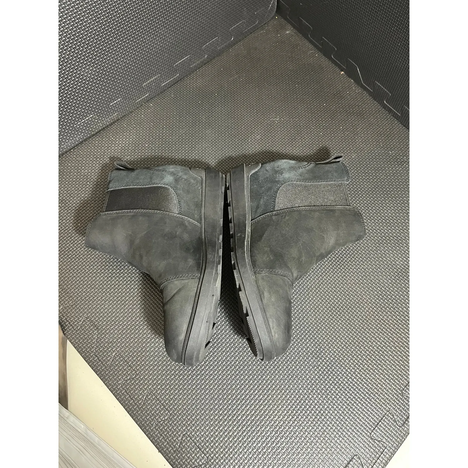 Sorel Womens Envie II Black Leather Chelsea Ankle Boots Size 8 Winter Casual - Image 3