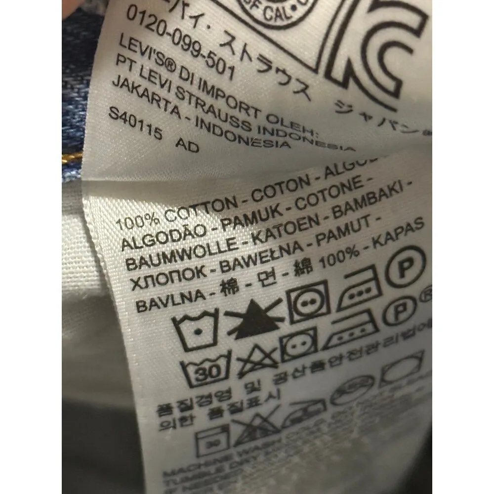 Levi’s 501 premium denim distressed jeans - Image 8