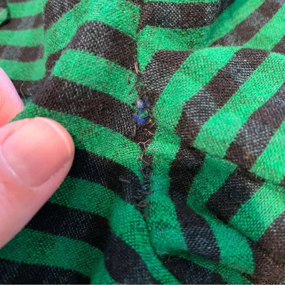 Green & Black Stripe Blazer M (?) Size M - Image 6