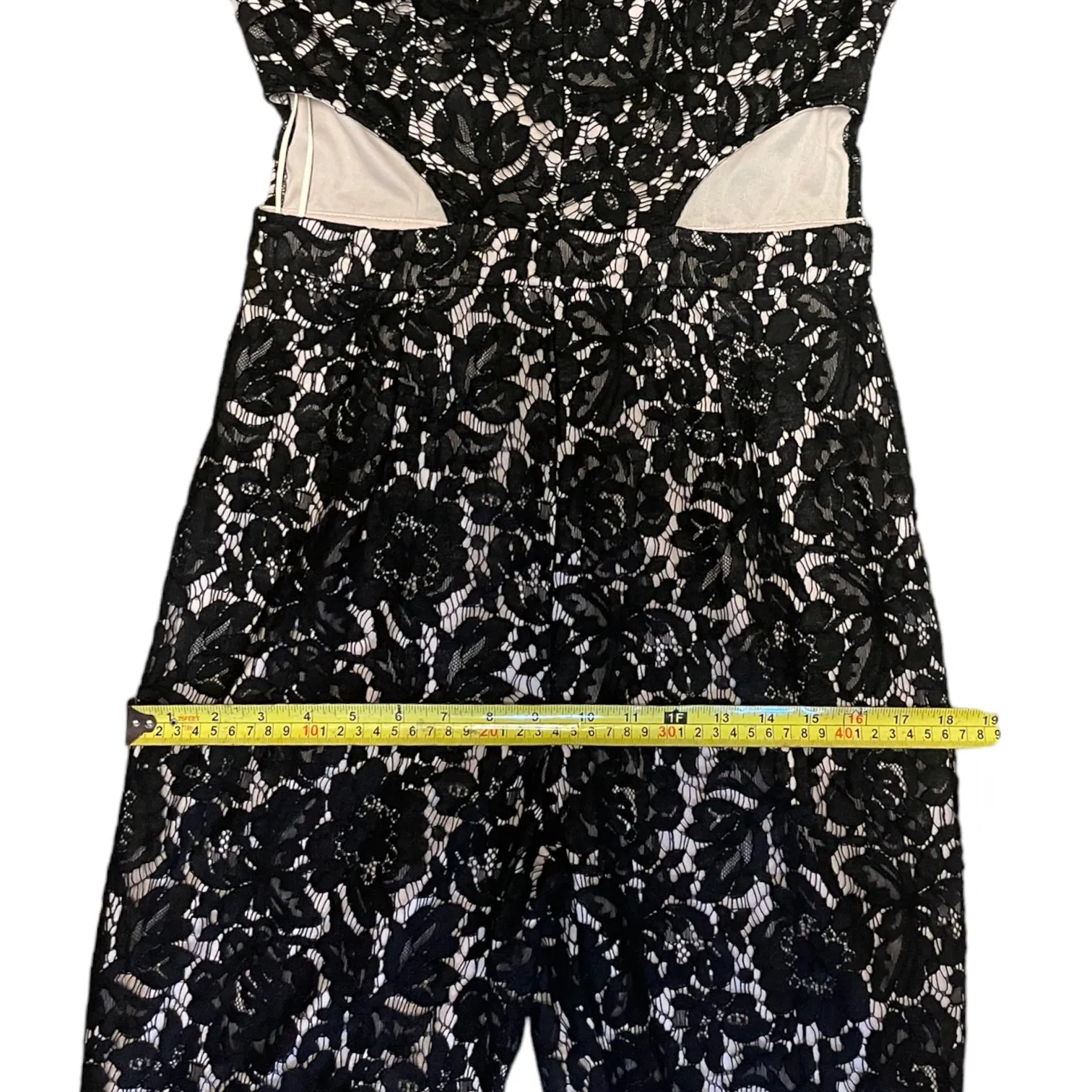 Missguided Black Lace Jumpsuit Size 8 - Image 8