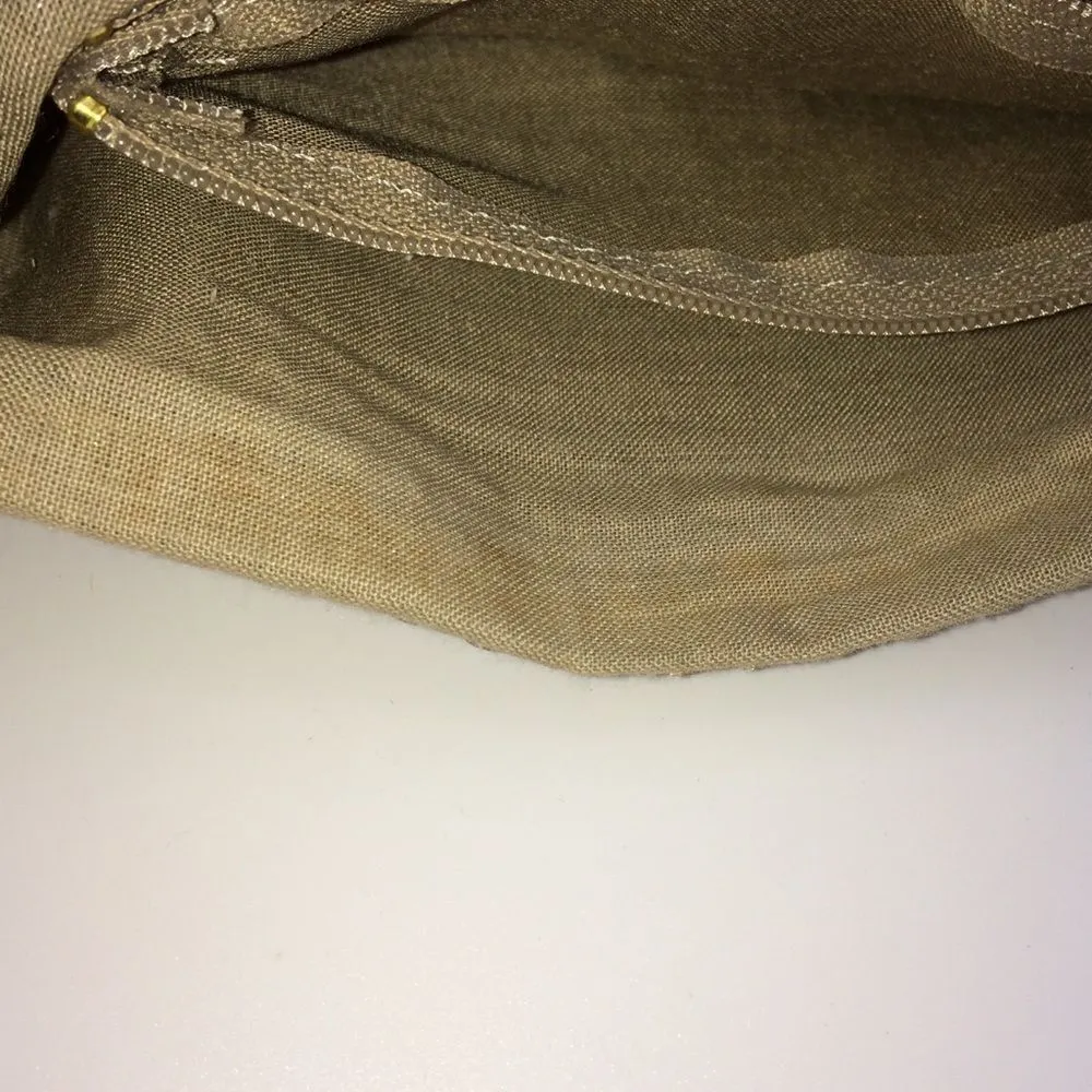 Evening Wear Tan Metal Chainmail Convertible Clutch/Shoulder Bag NWT - Image 10