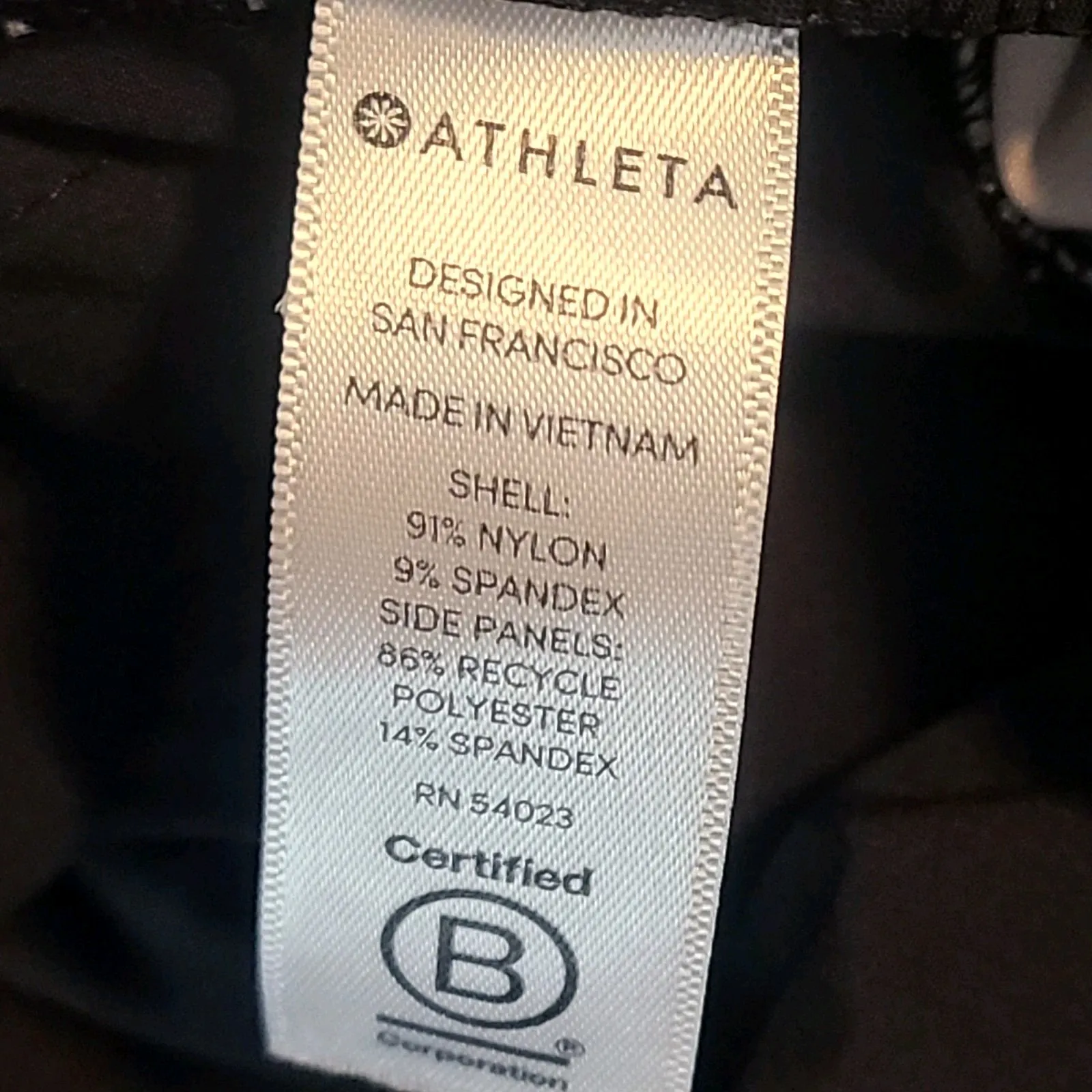 Athleta Gramercy Track Wide Leg Trouser Black White Stripe Performance Casual 6 - Image 8