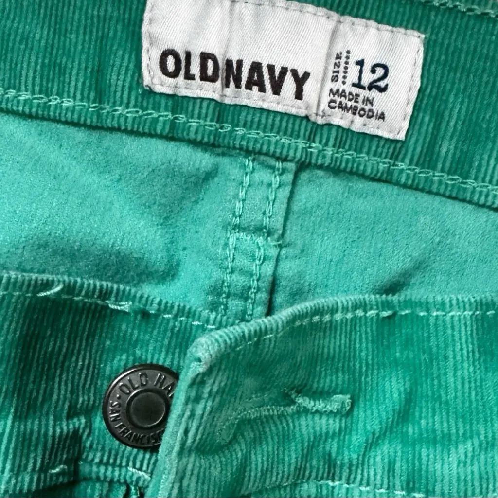 Old Navy Women's Mint Green  Corduroy Pants Sz 12 - Image 2