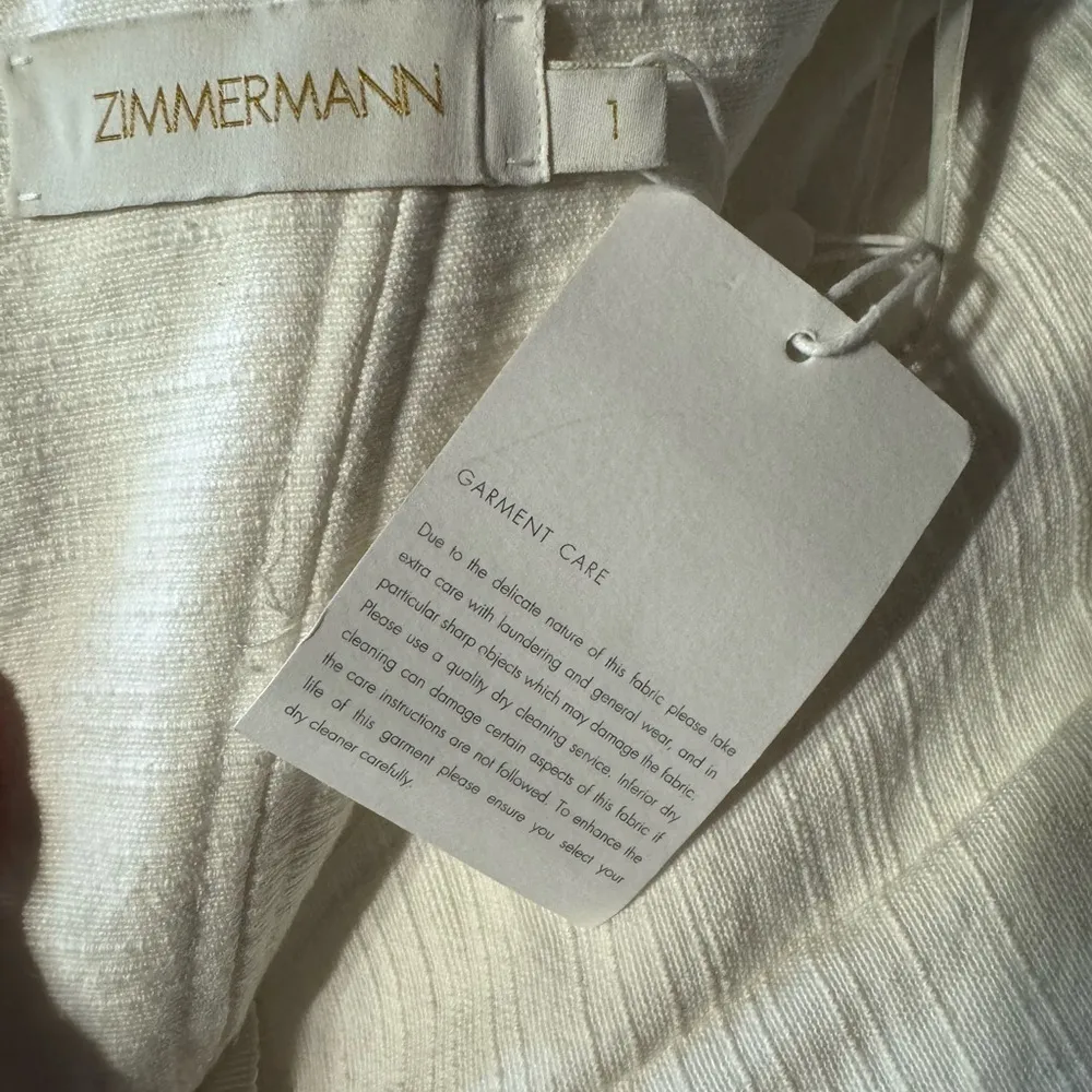 Zimmermann White Tama Filigree-Embellished Minidress - COTTON & LINEN Size 6 - Image 15