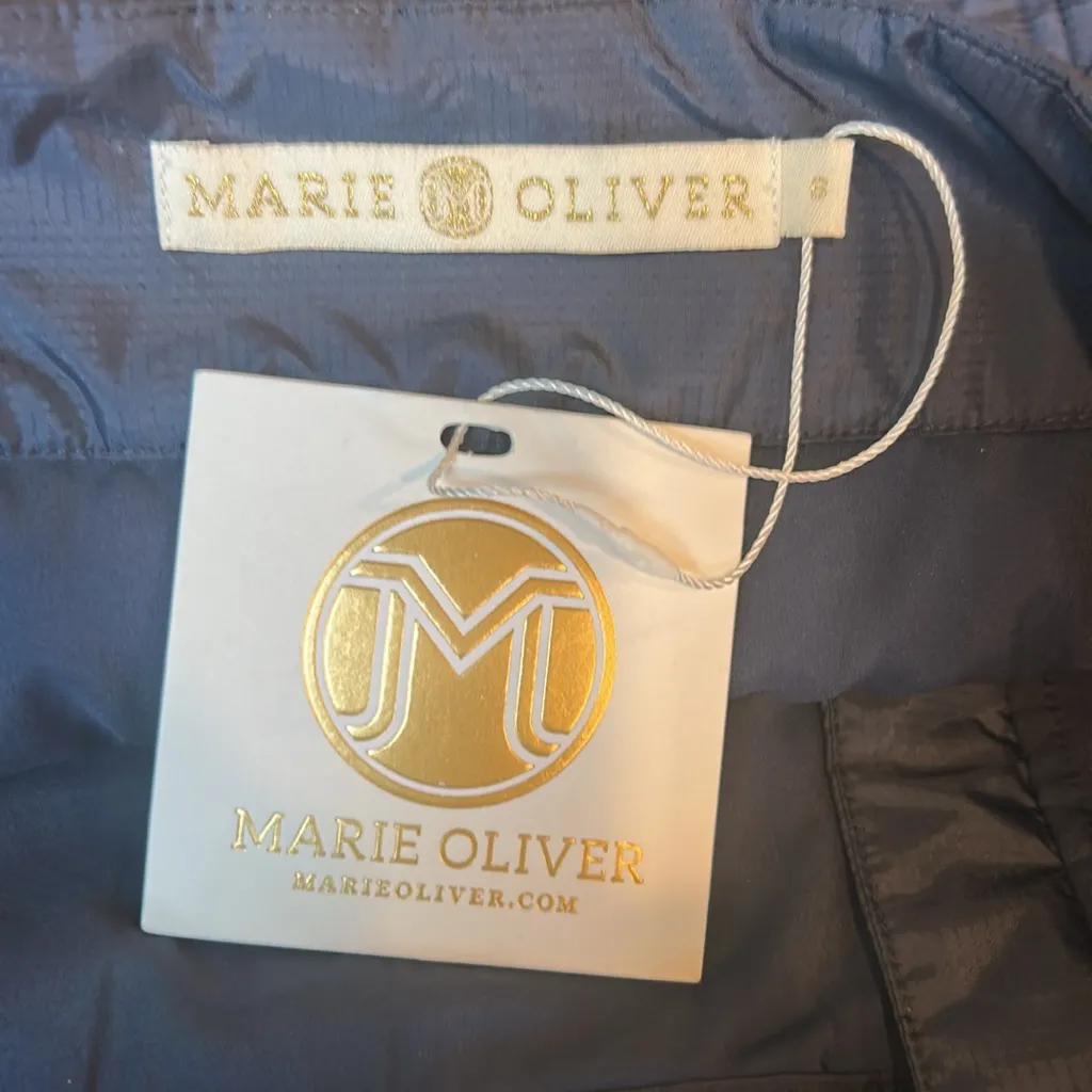 Marie Oliver Jette Skirt Midnight Blue Quilted Zipper Mini Skirt Size 6 NWT - Image 8