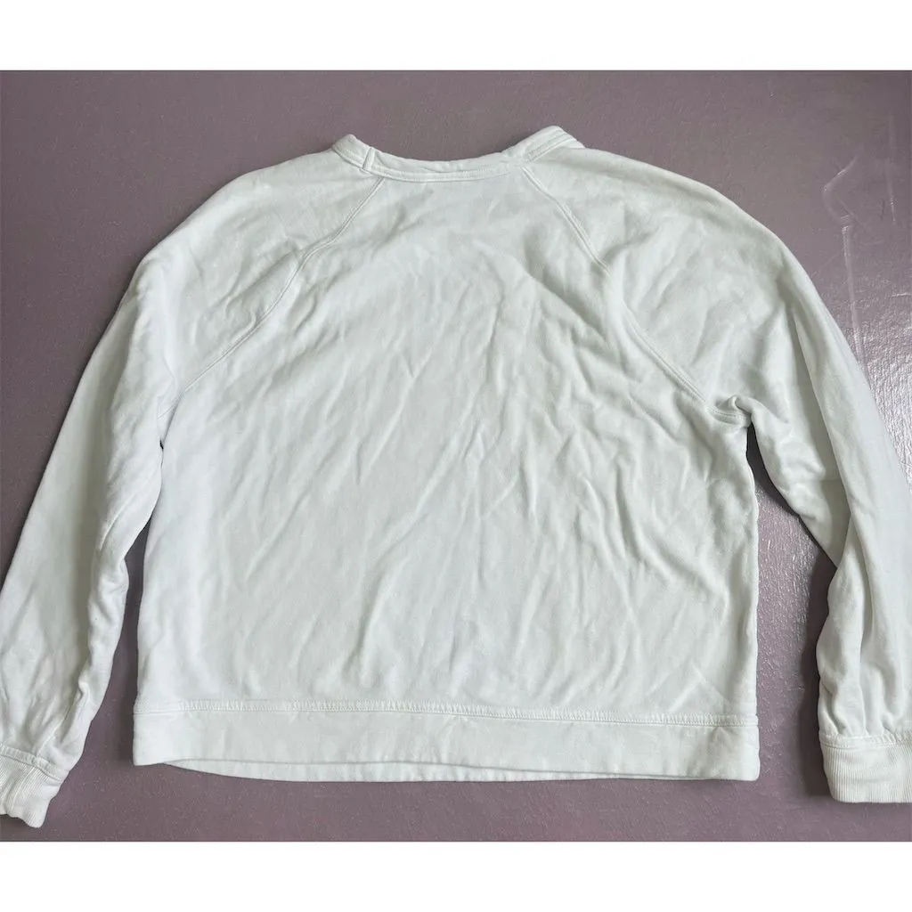 Universal Thread Women's Crew Neck Sweatshirt White Size L‎ Casual - Image 2