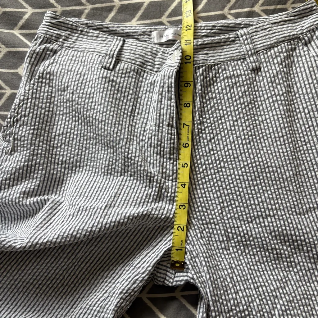 Isaac Mizrahi for Target Cotton Striped High Rise Wide Leg Pants - Size 10 - Image 10