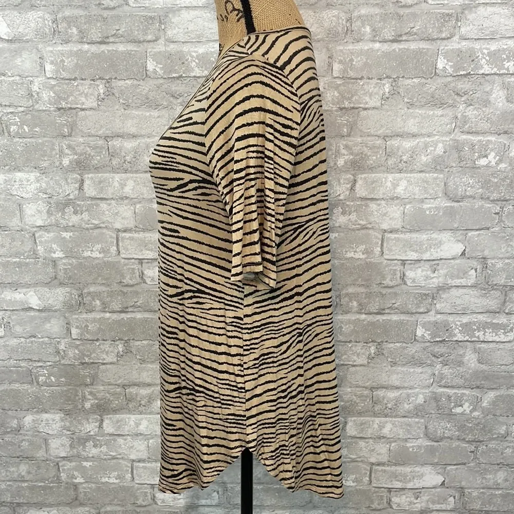 Maurices 24/7 Flawless Tiger Print Tunic Tee - Image 3