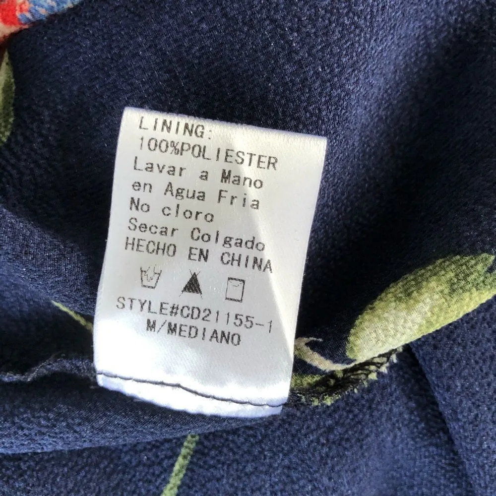 Trac Ruffle Trim Navy Floral Wrap Maxi Dress - Image 9