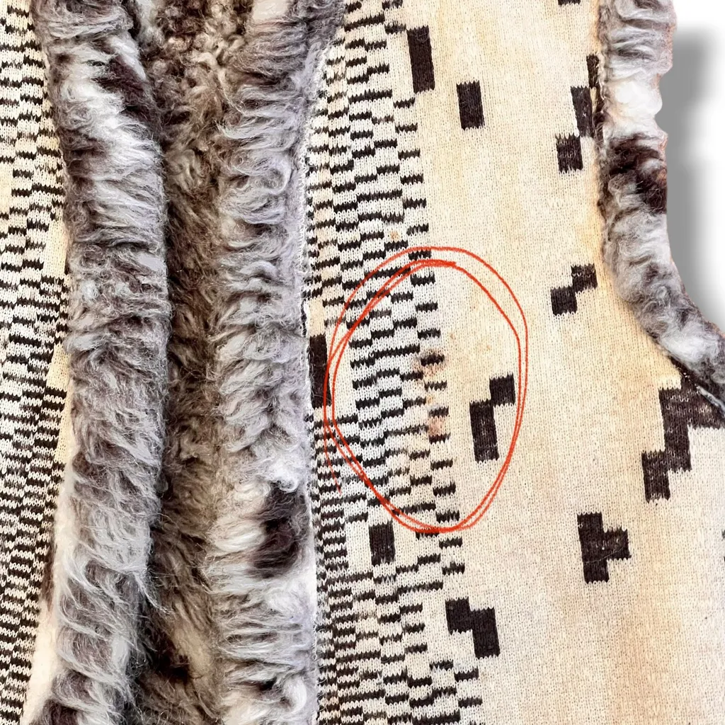 Vtg Union Label Made In USA Reversible Faux Fur Vest Tribal Southwest Western Brown Size M - Image 12