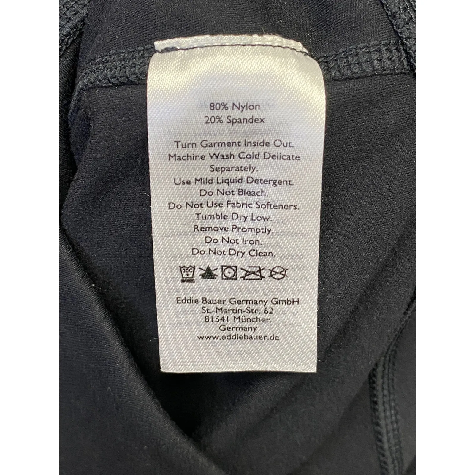 Eddie Bauer Black Bike Shorts Gorpcore Athleisure Minimal Activewear Women's L - Image 7