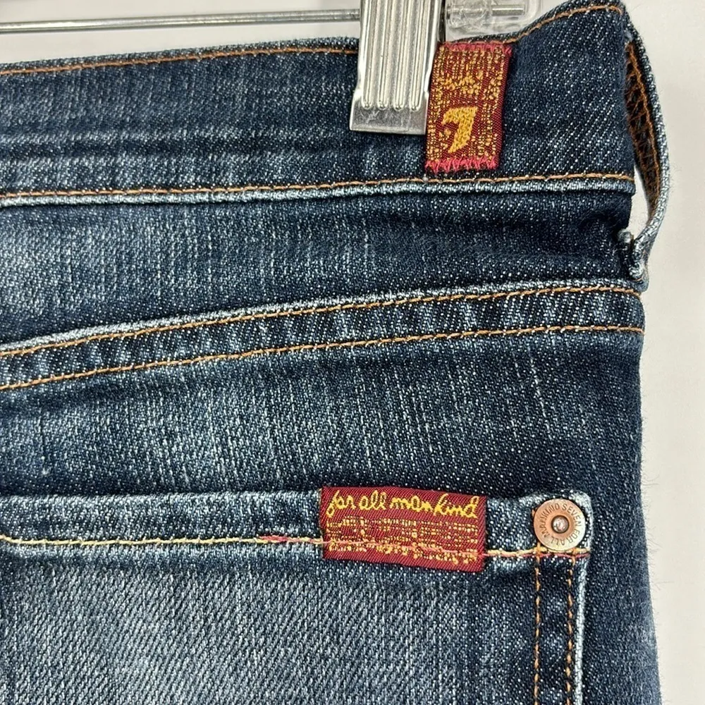 7 for All Mankind The Original Boycut Jean in New York Dark Wash Womens Size 29 - Image 14