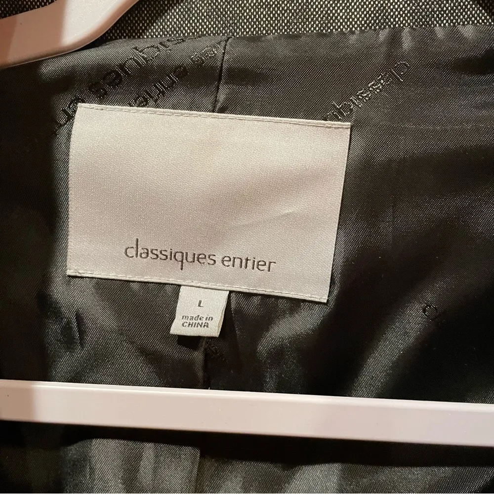 Classiques Entier women’s vintage blazer jacket with a leopard print used size L - Image 3