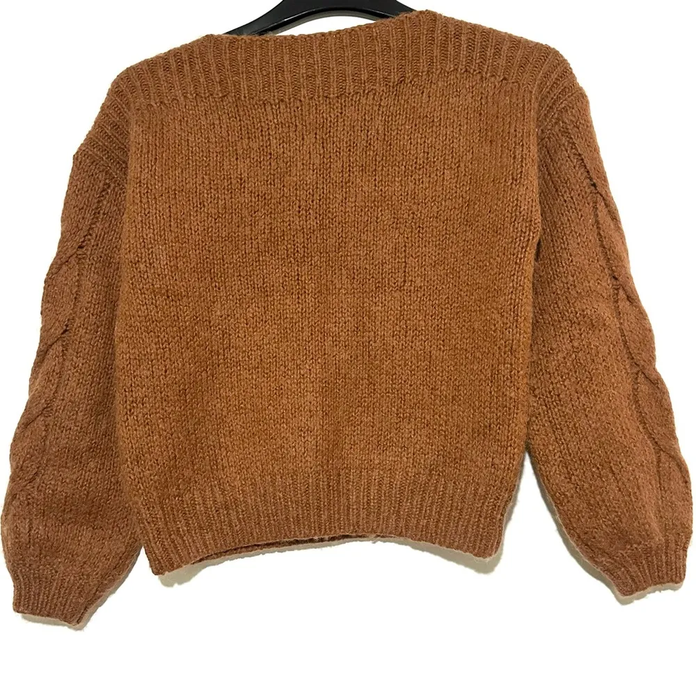 Madewell Cable-Sleeve Boatneck Sweater XS - Image 6
