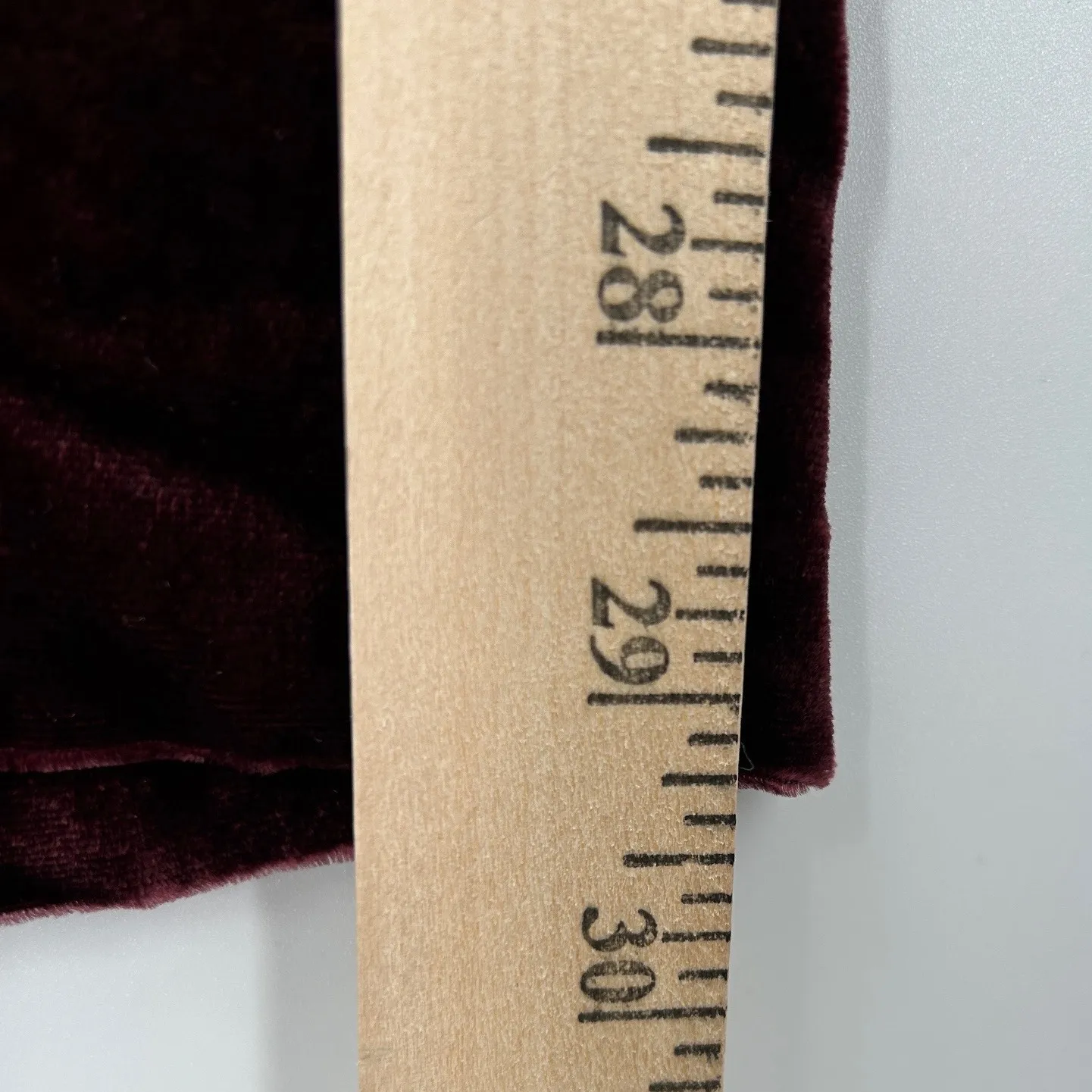 Hobbs London Silk Blend Velvet Wide Leg Pants Burgundy Women's Size 8 Pockets - Image 7