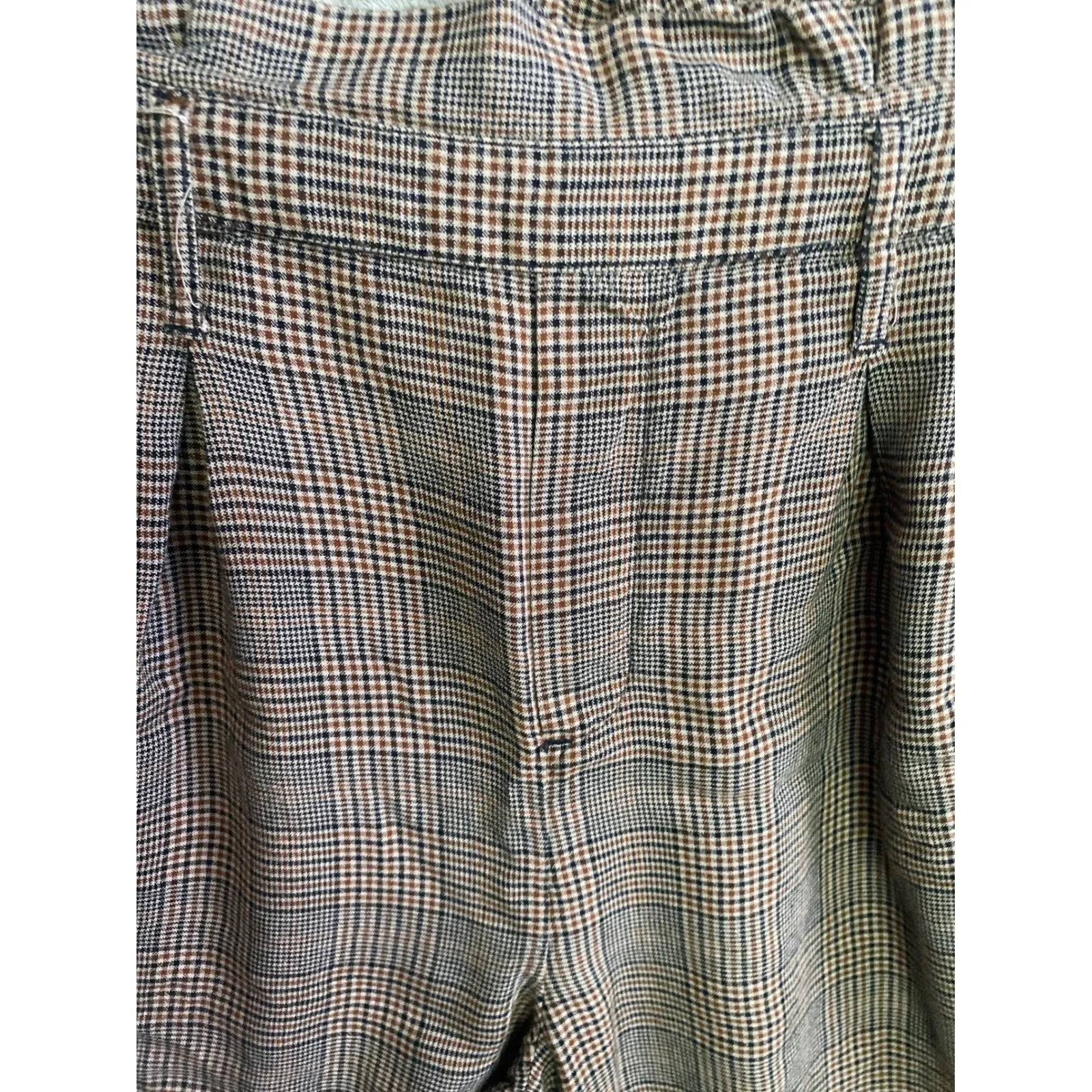 American Eagle Plaid Paperbag Waist Culottes Cropped Pants Women's M - Image 3