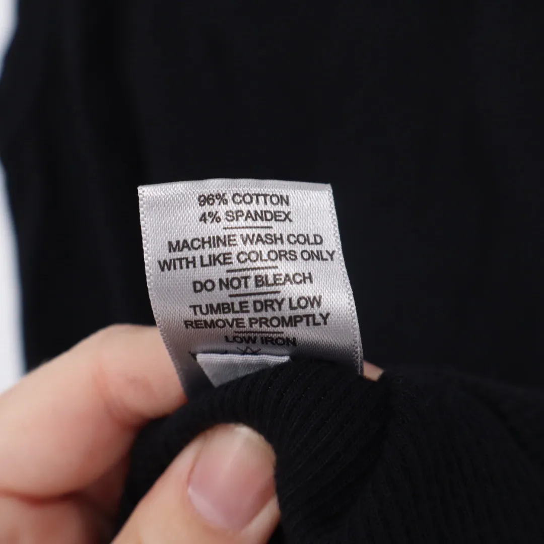 American Giant Womens Black Ribbed Tank Top Size M Made in USA Scoop Neck Basic Size M - Image 4