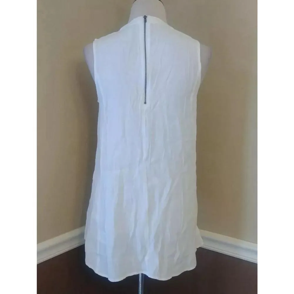 Lace & Mesh Modcloth White Lightweight Sleeveless Hi - Image 3