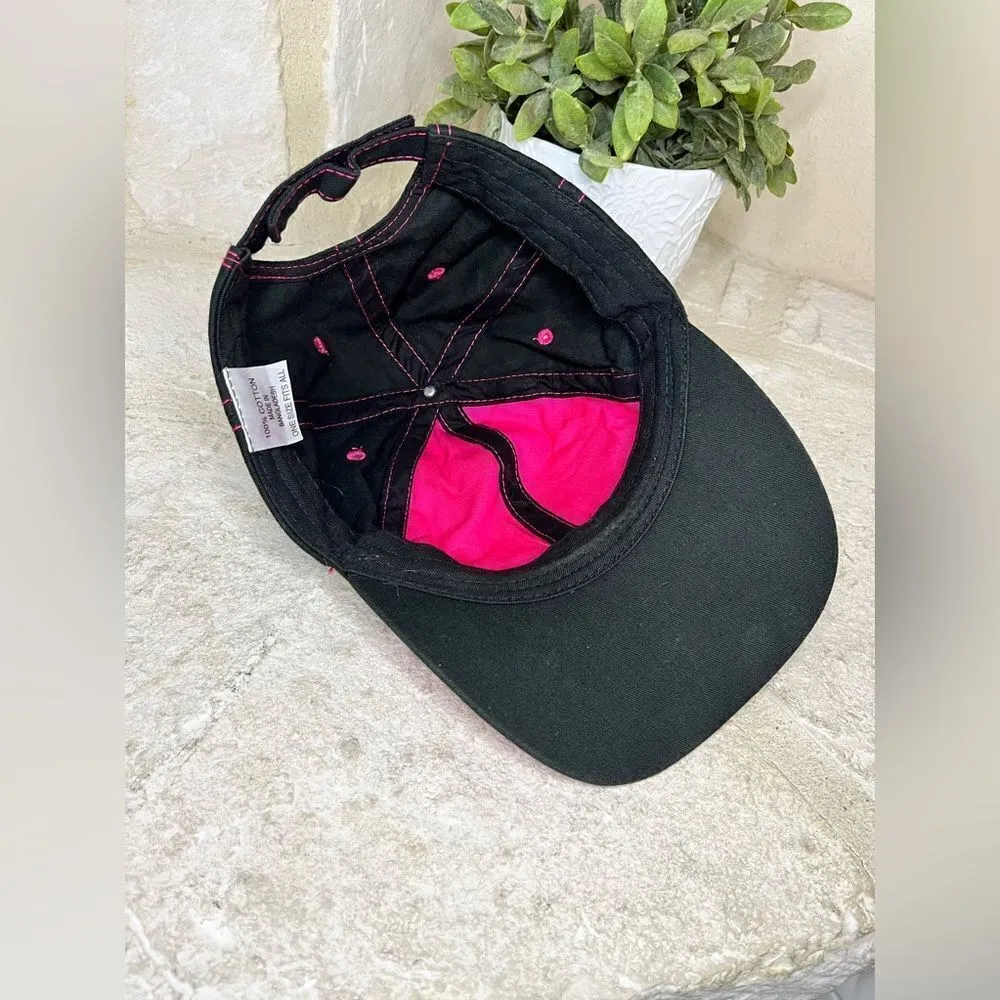 Saddle Brat pink/black baseball cap Pink - Image 5