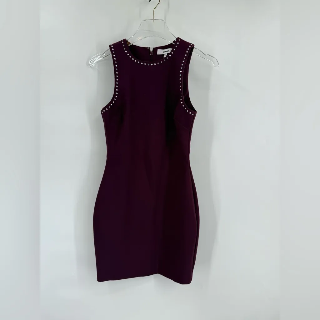Likely 
Purple Studded‎ Mini Dress size 0 - Image 2