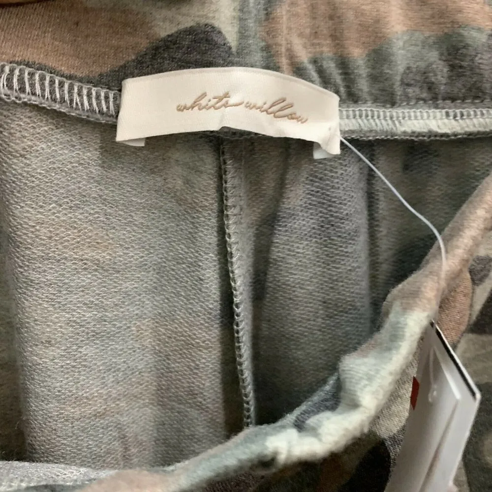 WHITE WILLOW Womens Multicolor Camo Knit Jogger Pants Size L - Image 5