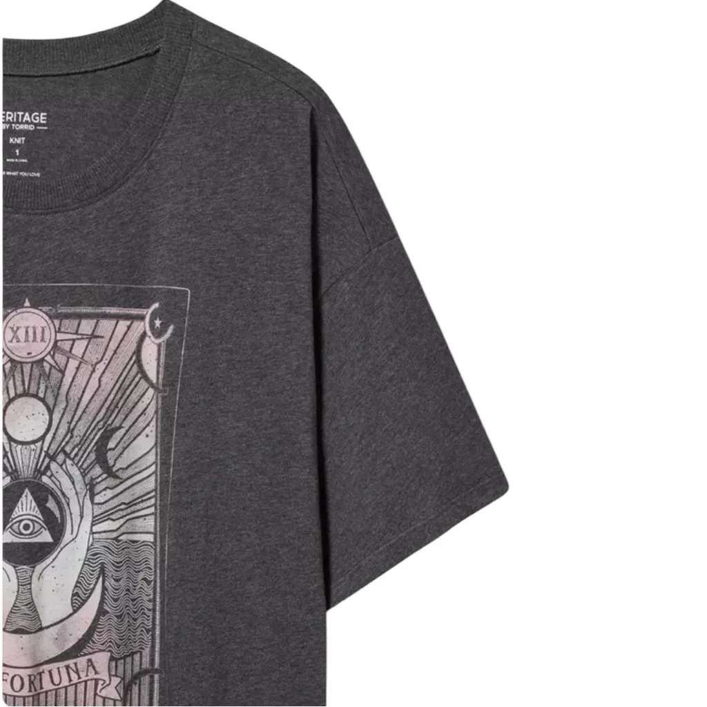 Fortuna Oversized Fit Heritage Jersey Tunic Tee - Image 3