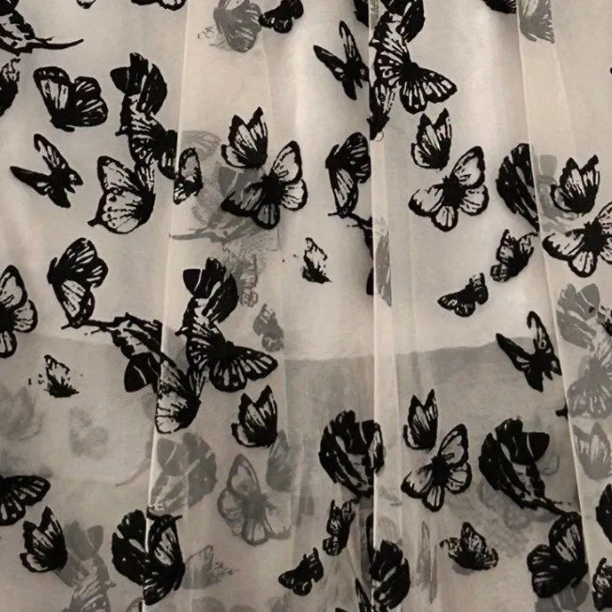 Fairy Butterfly Chiffon Skirt Large White - Image 9