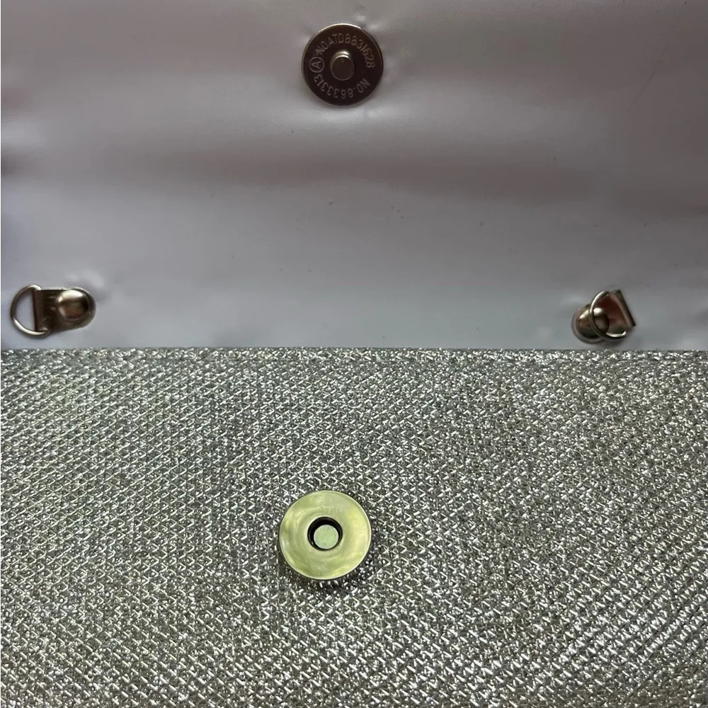 SheIn  Sparkling Silver Clutch - Image 3