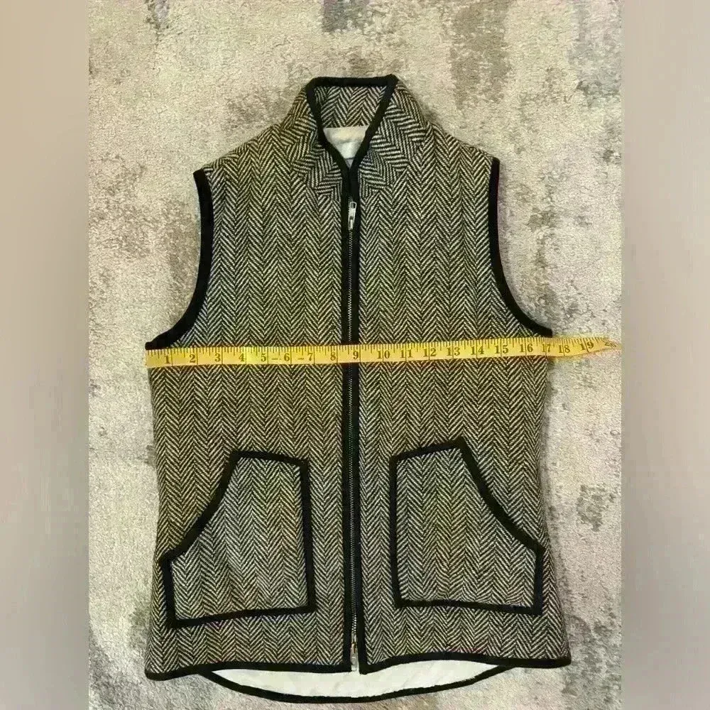 Women’s Black&White Wool Vest - Image 5