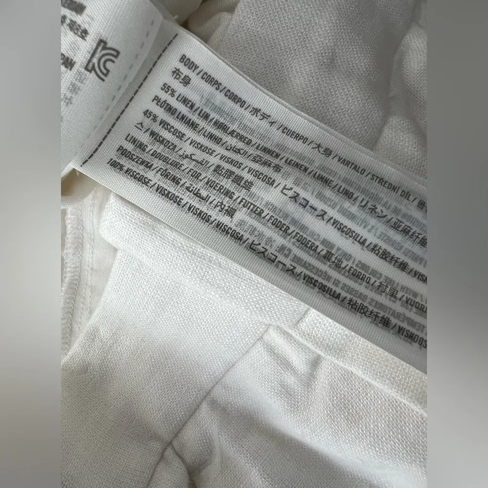 white Sloane Low Rise Tailored Linen Blend Pant wedding 28 6 - Image 4