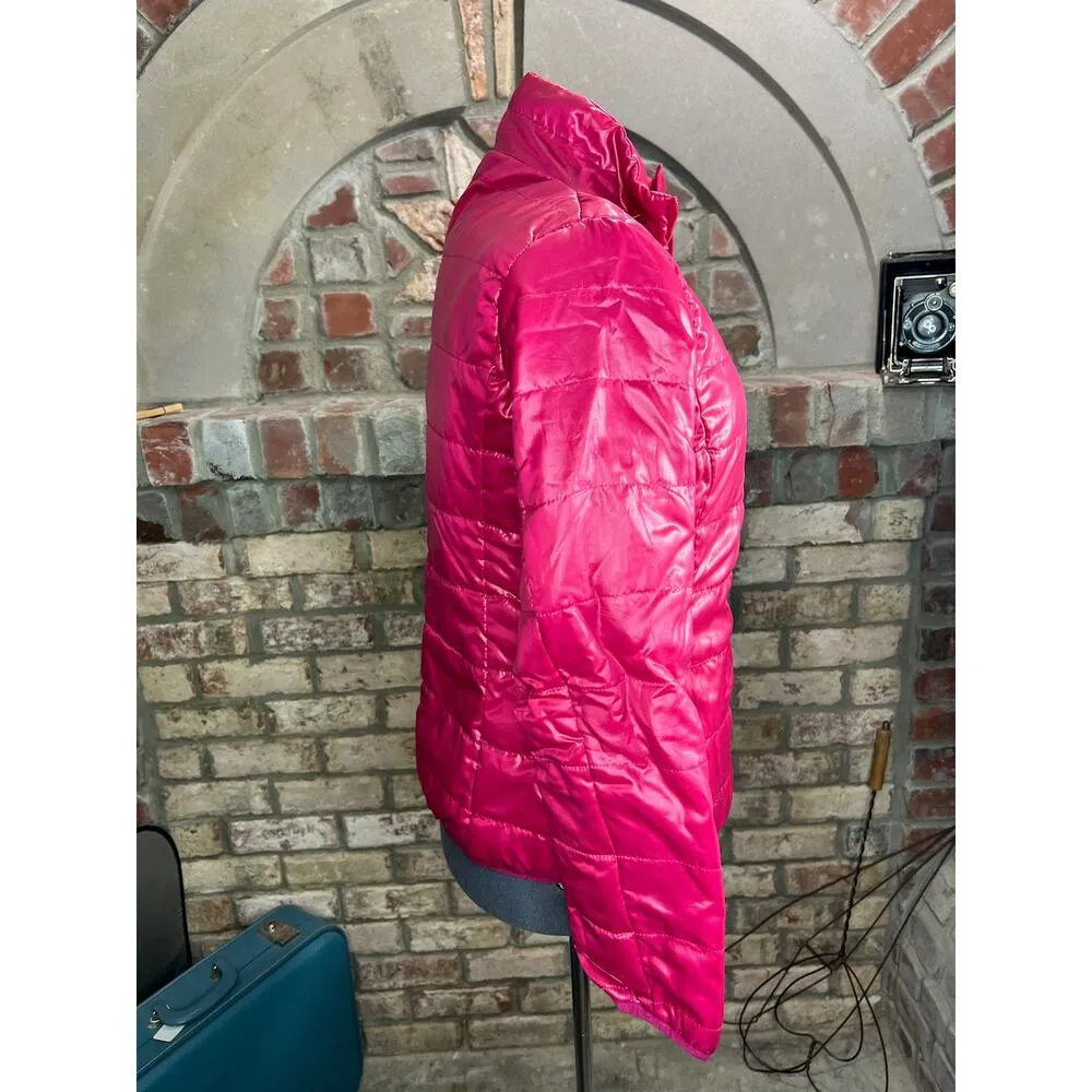 west loop puffer jacket pink barbieccore - Image 7
