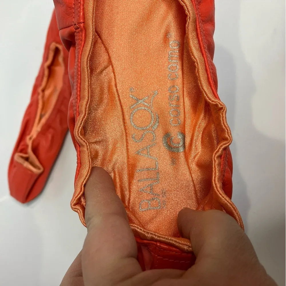 Corso‎ Como Ballasox ballet flats bright orange size 7 - Image 2