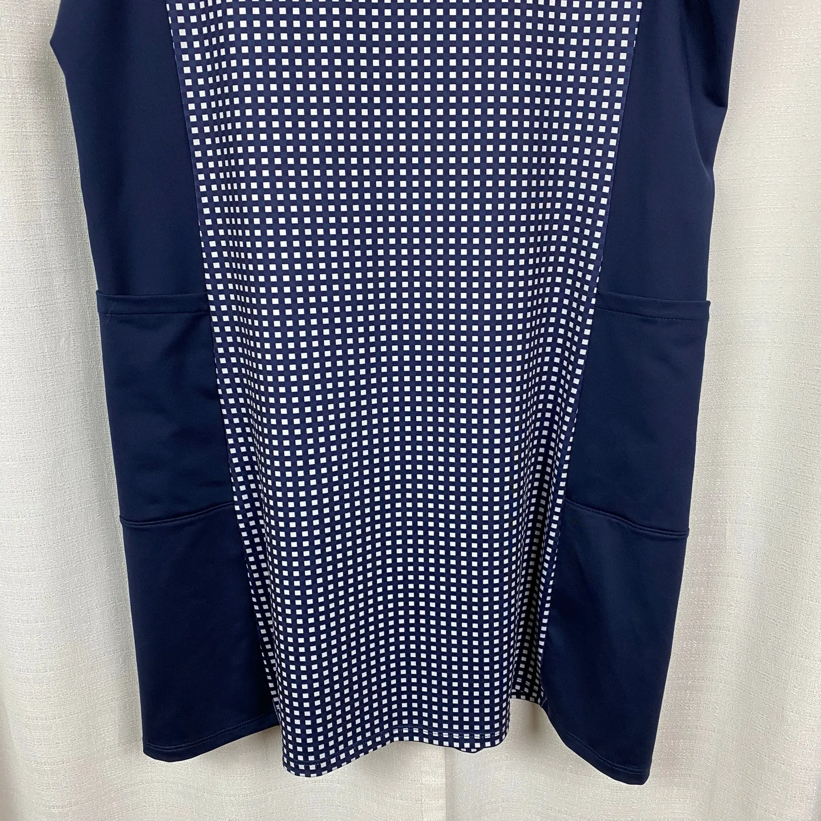 Renwick Golf Navy Blue Gingham Shift Athletic Dress Sz.L Size L - Image 11