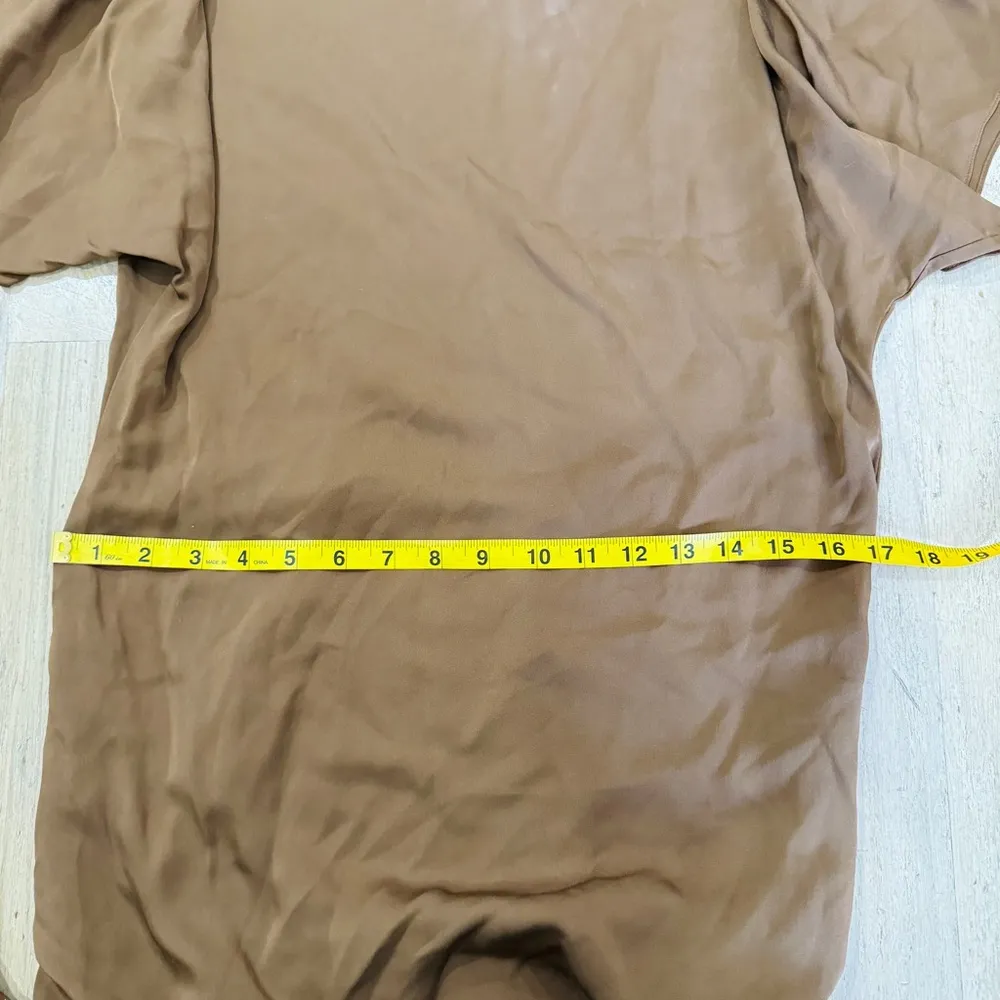 Theory 100% silk brown dress - Image 7