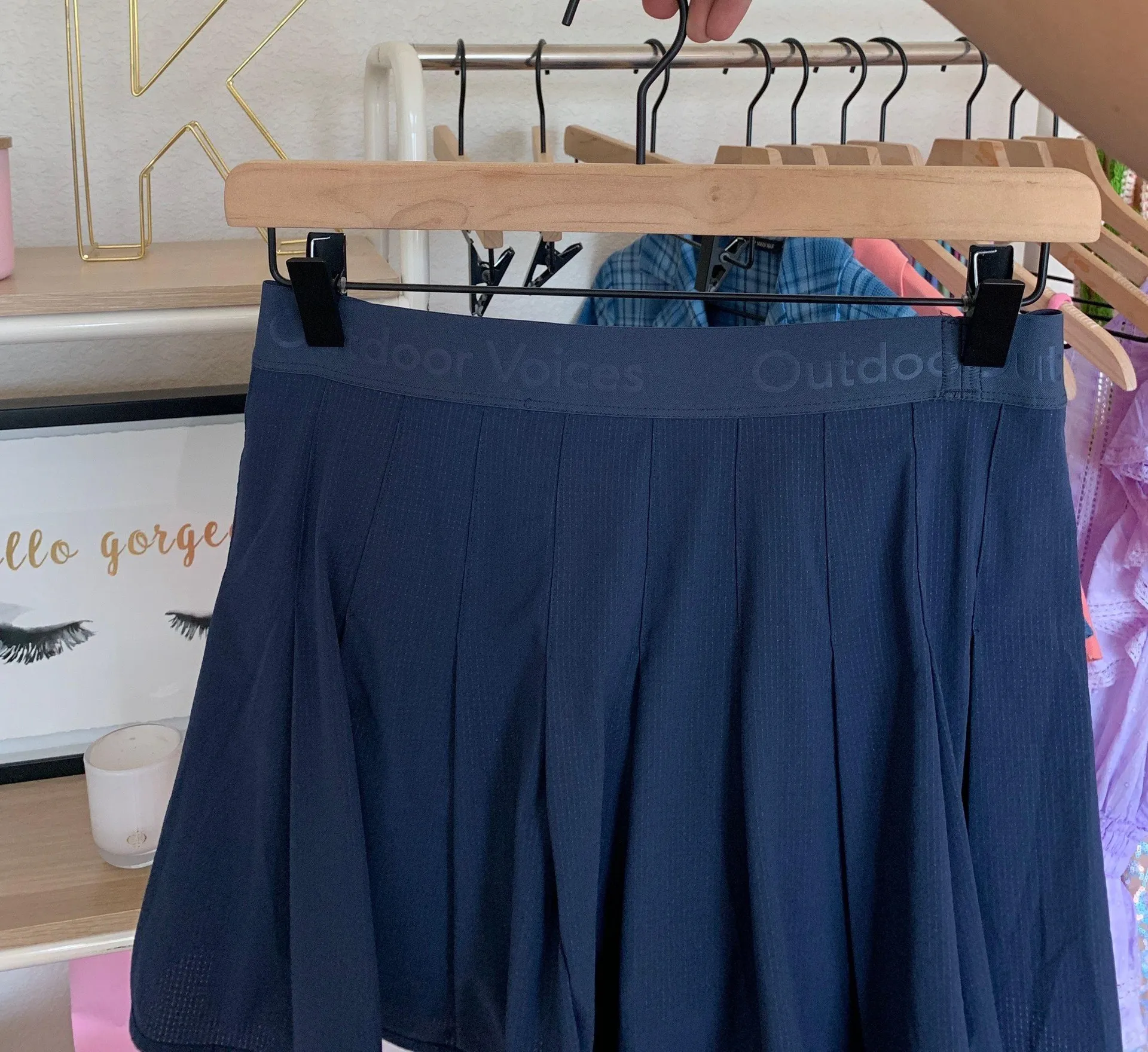 Outdoor Voices Exercise Skort in Navy - Image 2