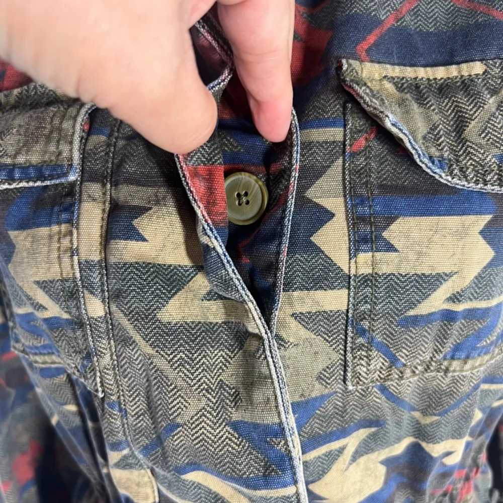 Urban Outfitters Ecote Aztec Camo Utility Field Jacket Size M - Image 3