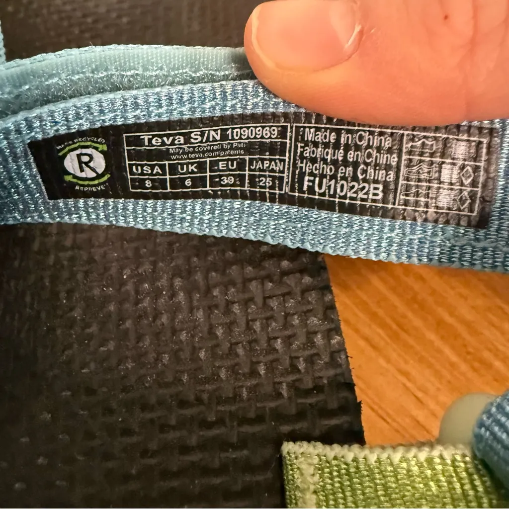 Teva Women's Midform Sandals Multicolor Black Blue Green Yellow | 8 - Image 6