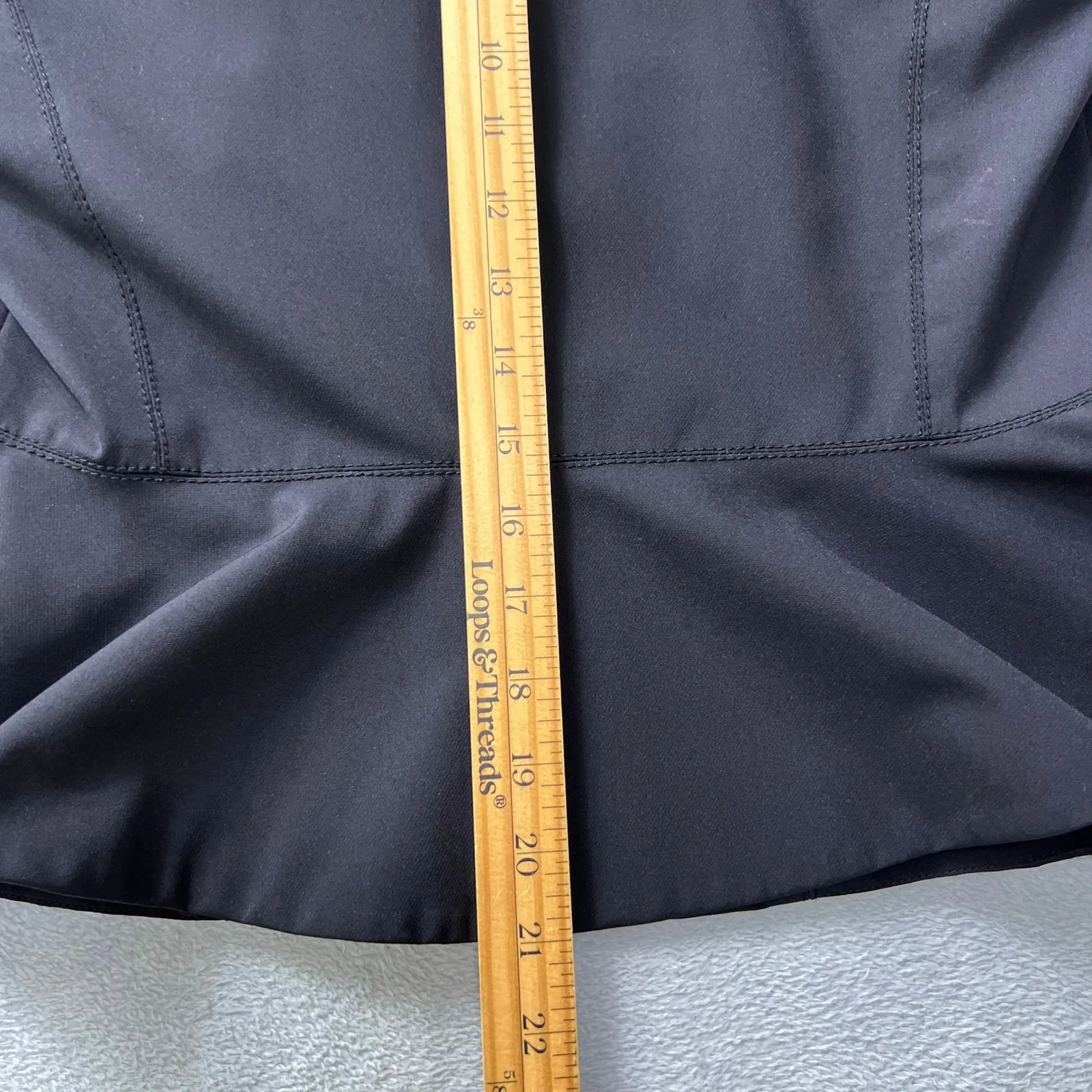 Rebecca Taylor Black Jacket‎ Size 4 Black Zip Front Stretch Blazer Feminine Fit - Image 8