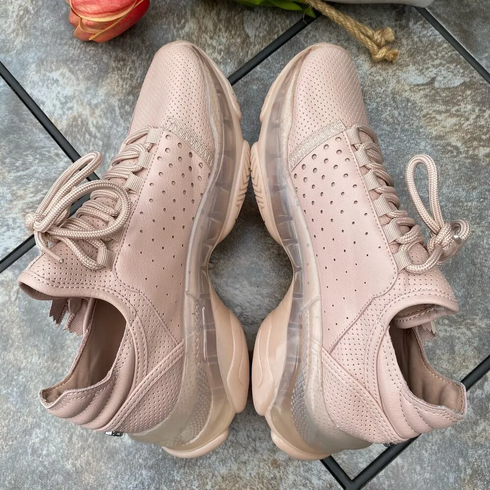 NEW Steve Madden Pink Measure Faux Leather Fitness Running Shoes Size 8 Women’s - Image 7