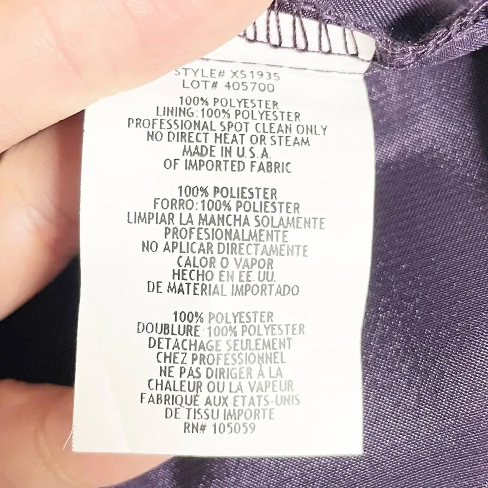 Xscape by Joanna Chen Purple Mini Dress - Image 9