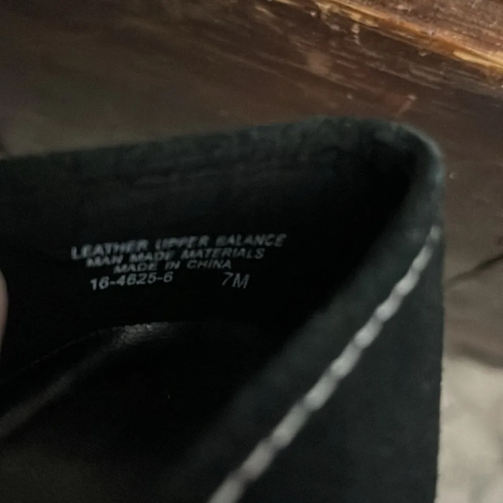 Chadwick's Black Suede Kitten Heel Size 7 - Image 7