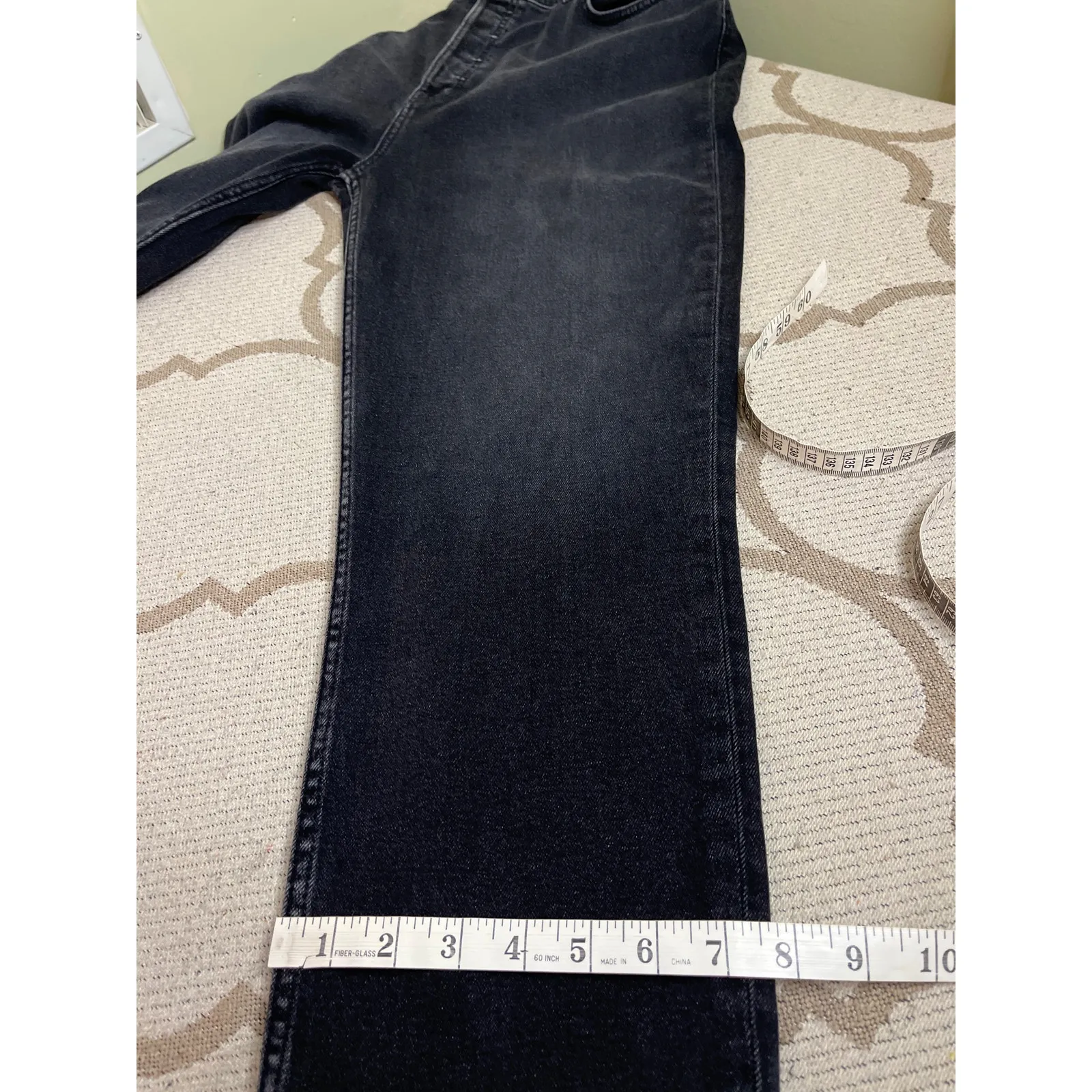 Re/Done 90’s High Rise Ankle Crop Washed Noir Jeans, size 32, MSRP $275 - Image 15