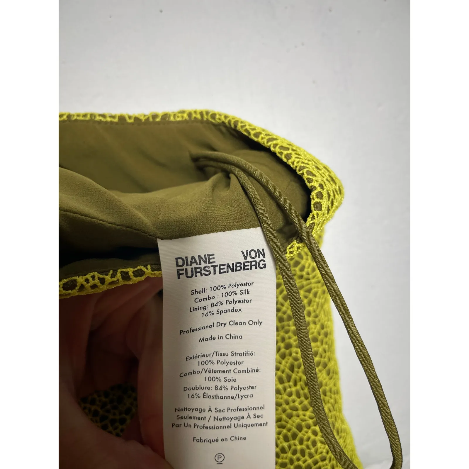 NEW Diane Von Furstenberg Chrome Yellow Corset Dress Size 8 - Image 12