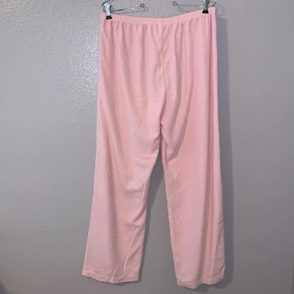 Pinkk Comfy pink cheetah print stretchy plush pajama pants Size L - Image 4