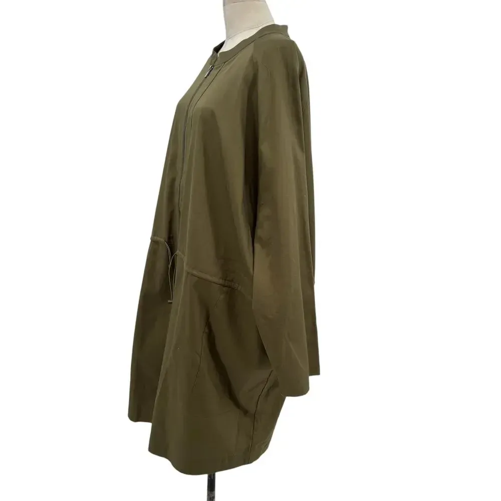 The Drop iam.muse Martini‎ Olive Romper Zip Front Plus Size 5X Green - Image 7