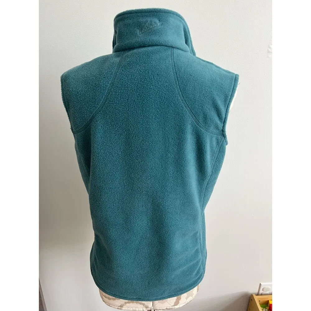 Woolrich Fleece Full Zip Mock Neck Vest Small - Image 4